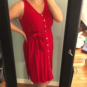 Red sundress